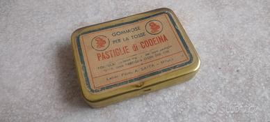 Scatola latta vintage codeina Saita