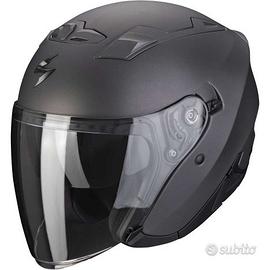 CASCO JET MOTO SCOOTER SCORPION EXO 230 TITANIO OP