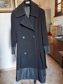 Cappotto nero  donna  di lana