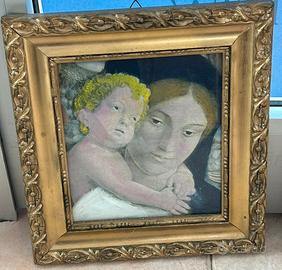 Quadro con antica cornice in oro