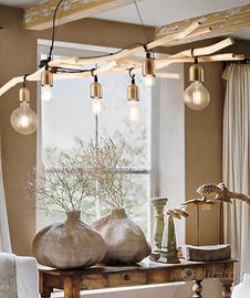 Ideal lux driftwood sp6 lampadario 6 luci