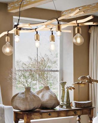 Ideal lux driftwood sp6 lampadario 6 luci
