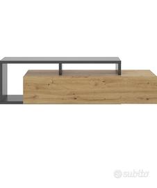 Mobile TV moderno – effetto rovere e antracite