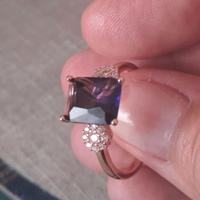 Anello elegante ametista