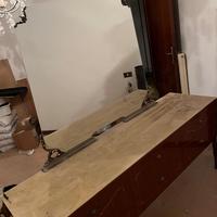 Madia in legno con specchiera