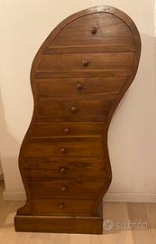 Cassettiera etnica balinese in teak