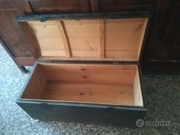 baule in legno vintage