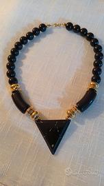 Collana Vintage Anni 80/90 Pendente Triangolare 