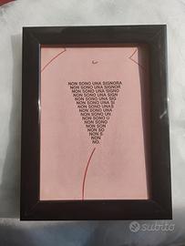Quadretto Decorativo "Non sono una signora"