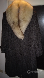 Cappotto vintage anni 70 con volpino