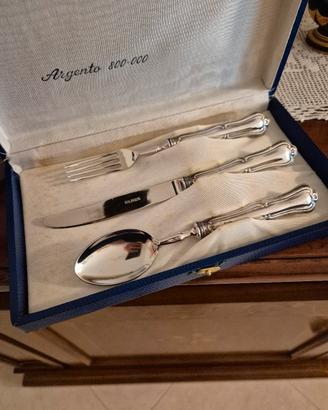Set posate argento 800 Solingen 