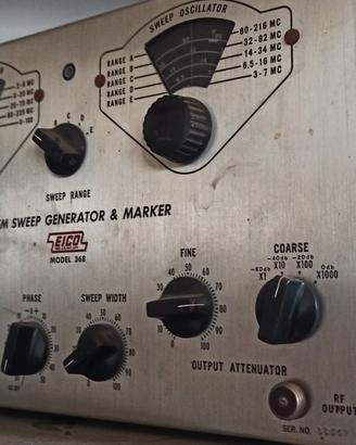 generatore di sweep TV-FM EICO Modello 368,