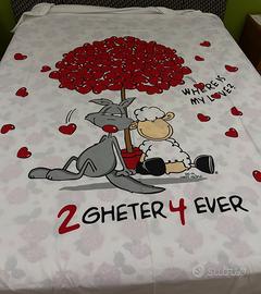 LENZUOLO MATRIMONIALE HAPPY PEOPLE è realizzato in