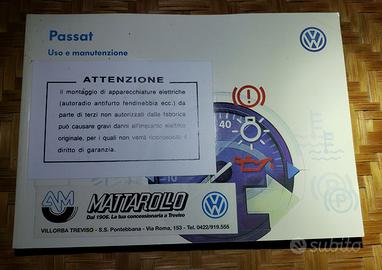 Libretto Uso e Manutenzione Volkswagen Passat