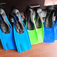 Sci,  racchette  caschetto,  pinne,  maschere  ecc