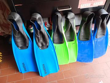 Sci,  racchette  caschetto,  pinne,  maschere  ecc