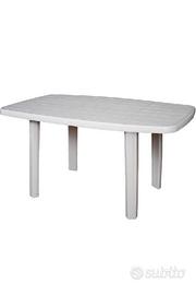Tavolo in plastica da esterno/interno 140x80x72
