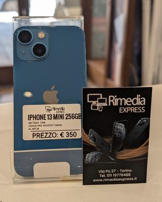 iPhone 13 mini 256GB blu usato garanzia 