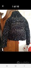 Piumino/giubbino velluto liscio e paiettes .SUPER!