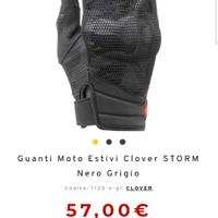 Guanti moto clover nuovi M