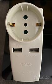 VIMAR ADATTATORE MULTIPLO 10A - 2 USB