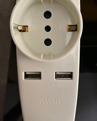 VIMAR ADATTATORE MULTIPLO 10A - 2 USB