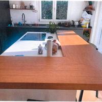 Mobili cucina di qualità con bancone impiallaciato