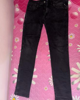Replay jeans slim nero anbass taglia 36 / 50 / L