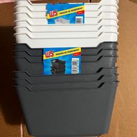 Set 12 cestelli bianchi/neri