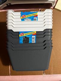 Set 12 cestelli bianchi/neri