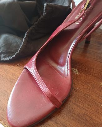 Eleganti scarpe donna Gucci in pelle rossa