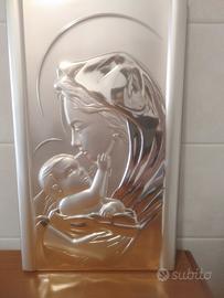 Quadro  Madonna placcato argento 