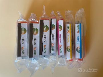 N. 7 nuove cartucce  stampante Canon 570/571 XL
