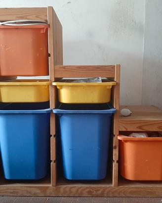 struttura con contenitori Ikea