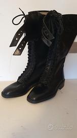 stivali polizia stradale vintage 