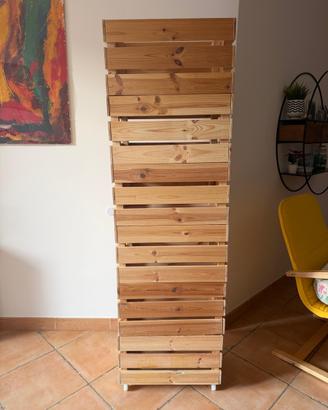 6 casette in legno