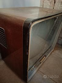 Antico vecchio televisore anni 50 arredo negozio