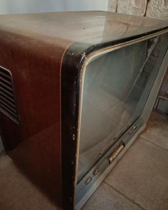Antico vecchio televisore anni 50 arredo negozio