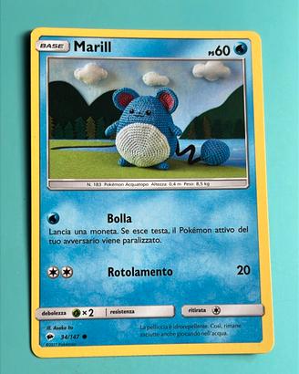 carta pokemon Marill in italiano