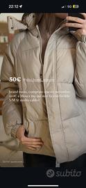 Giacca beige oversize