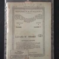 casse di risparmio postali libretto postale 1949