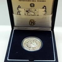 ITALIA 1990 - ARGENTO 500 LIRE - SCOPERTA AMERICA