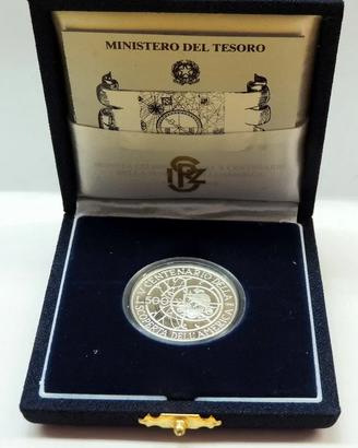 ITALIA 1990 - ARGENTO 500 LIRE - SCOPERTA AMERICA