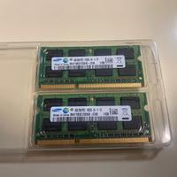 Coppia moduli ram Samsung 4GB DDR3 1333MHz