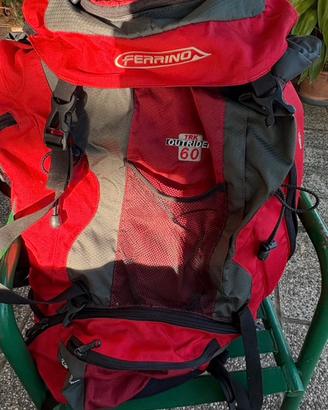 zaino trekking Ferrino TRK Outride 60L originale.