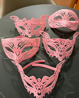 Maschera di carnevale rosa