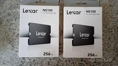 2 pezzi lexar ns100 2,5" 256gb ssd 2,5 interno int