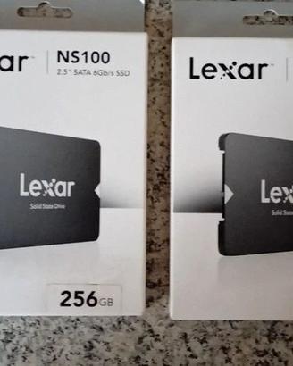 2 pezzi lexar ns100 2,5" 256gb ssd 2,5 interno int