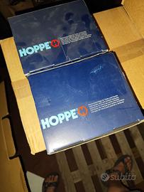 2 coppie maniglie in alluminio satinato Hoppe