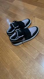 Air Jordan 1 Low Scarpe Nero Rosa Taglia 44